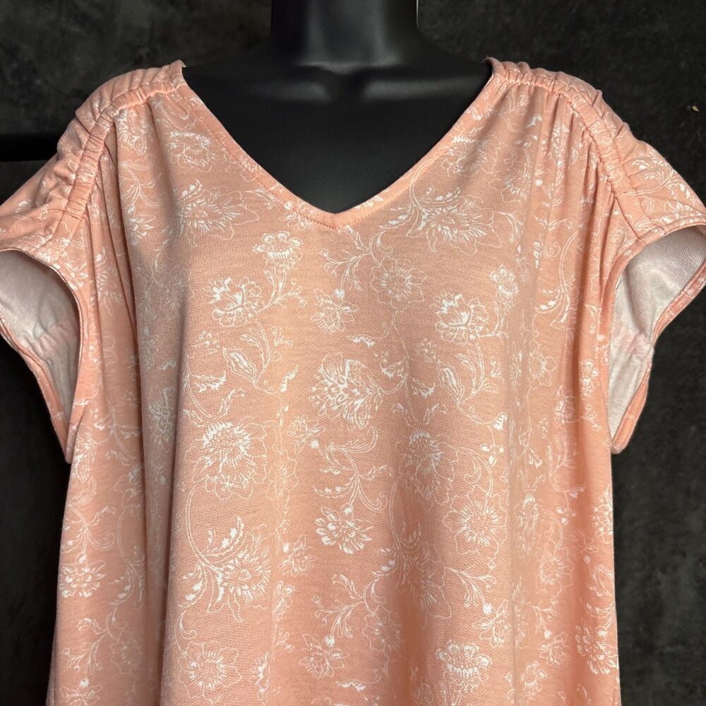 Wonderly Women's XL Pale Peack Babydoll Blouse NWT - Picture 3 of 13